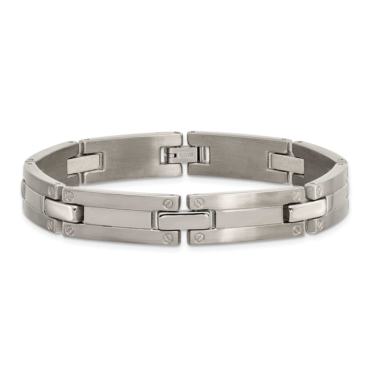 Chisel Bracelets Titanium Brushed Polished Hypoallergenic Bracelet