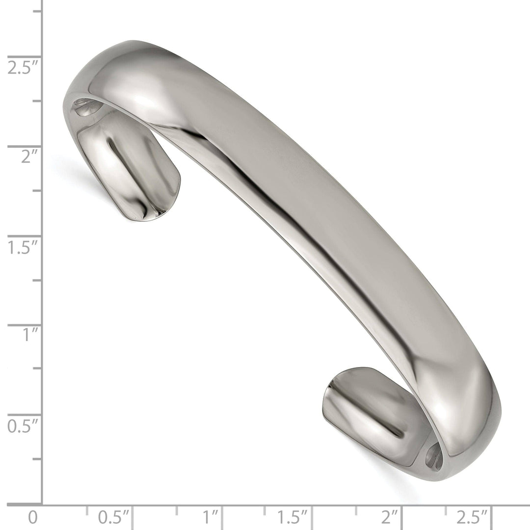 Chisel Bracelets Titanium Polished Cuff Bangle