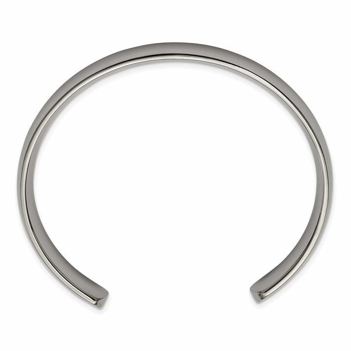 Chisel Bracelets Titanium Polished Cuff Bangle