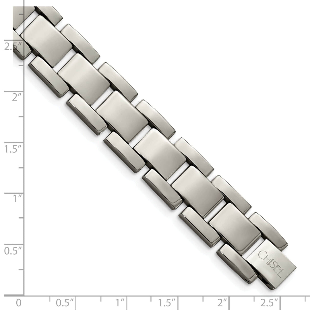 Chisel Bracelets Titanium Polished Hypoallergenic Bracelet