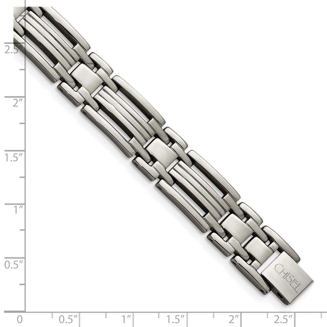 Chisel Bracelets Titanium Polished Hypoallergenic Bracelet