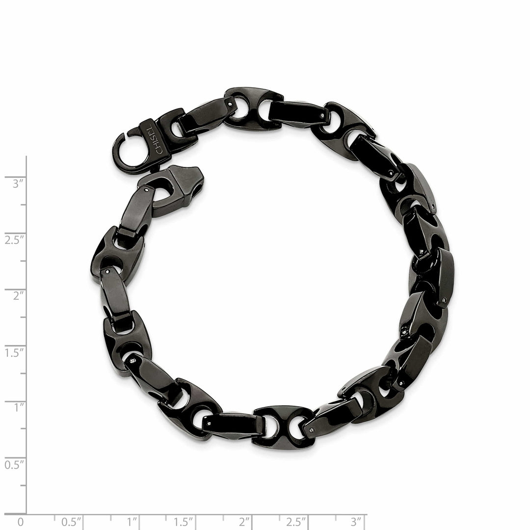 Chisel Bracelets Tungsten Hypoallergenic Fold Over Bracelet
