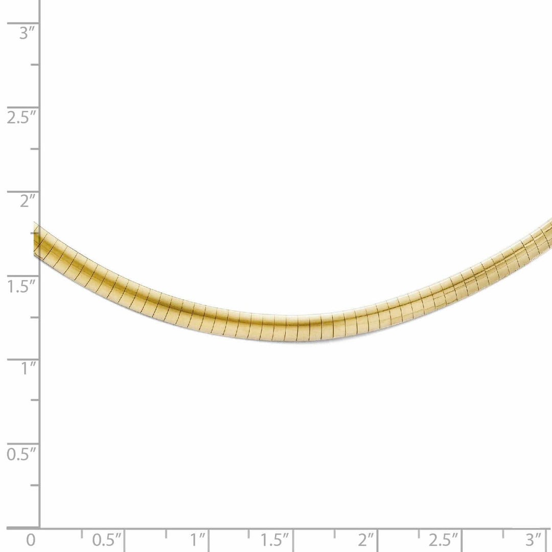 Lovely Rita's Chains 10K Two Tone Gold Supreme Reversible Omega Chain