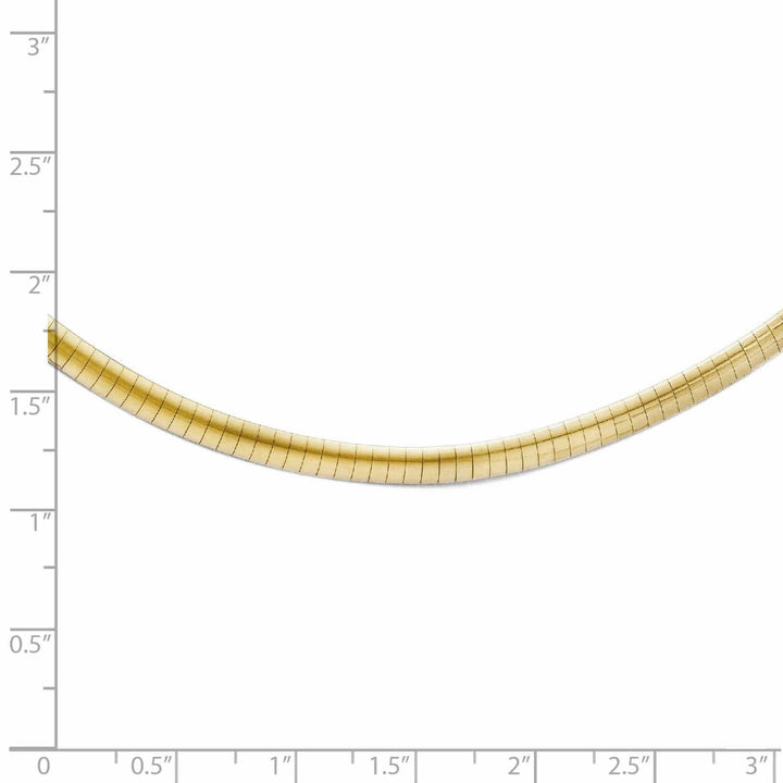 Lovely Rita's Chains 10K Two Tone Gold Supreme Reversible Omega Chain