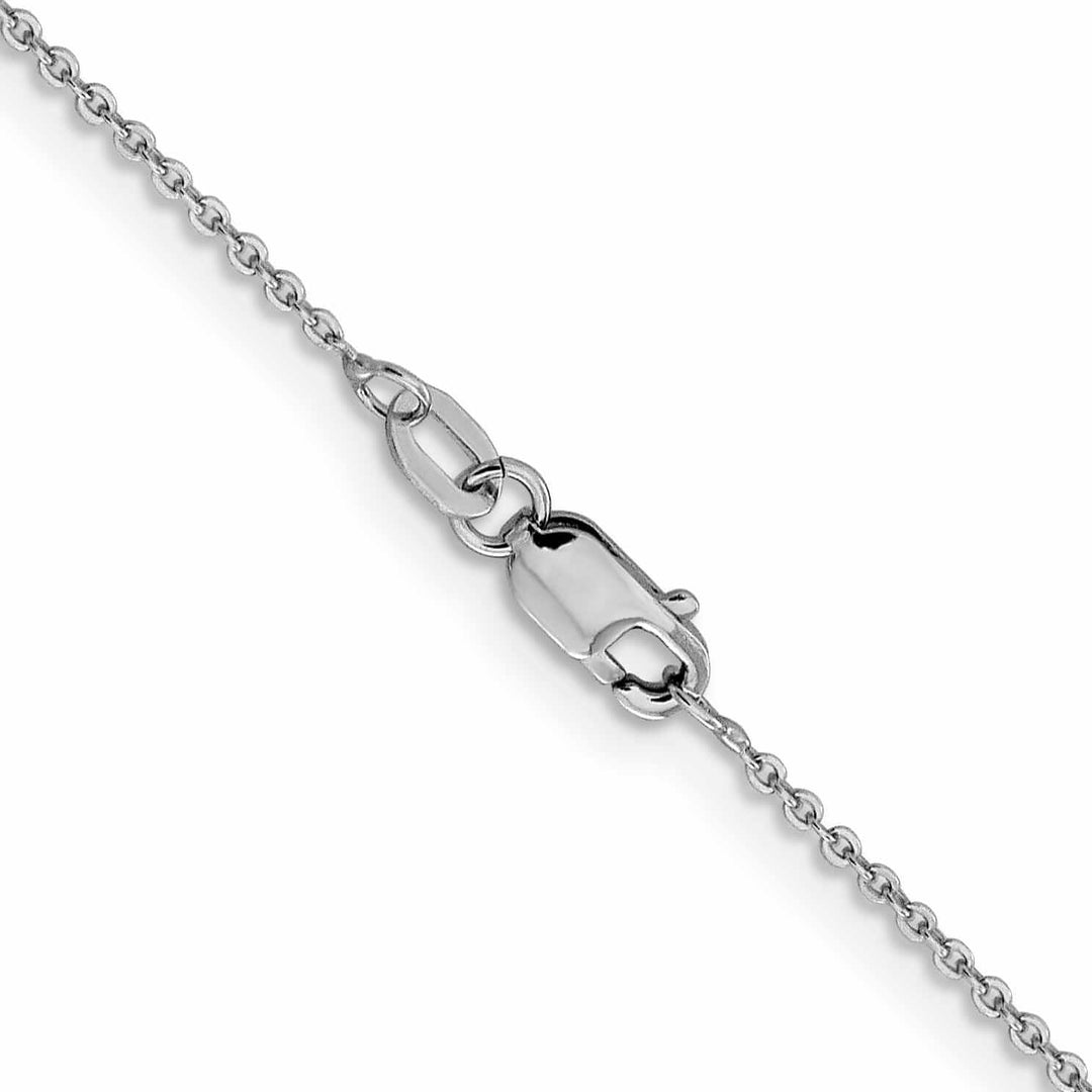 Lovely Rita's Chains 10K White Gold 1.3 mm Flat Cable Chain