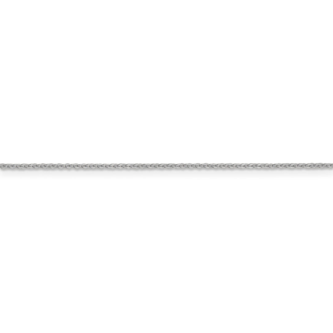 Lovely Rita's Chains 10K White Gold 1.3 mm Flat Cable Chain