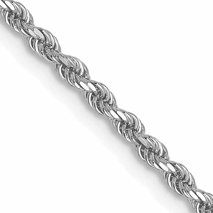 Lovely Rita's Chains 10K White Gold 1.75mm D.C Rope Chain