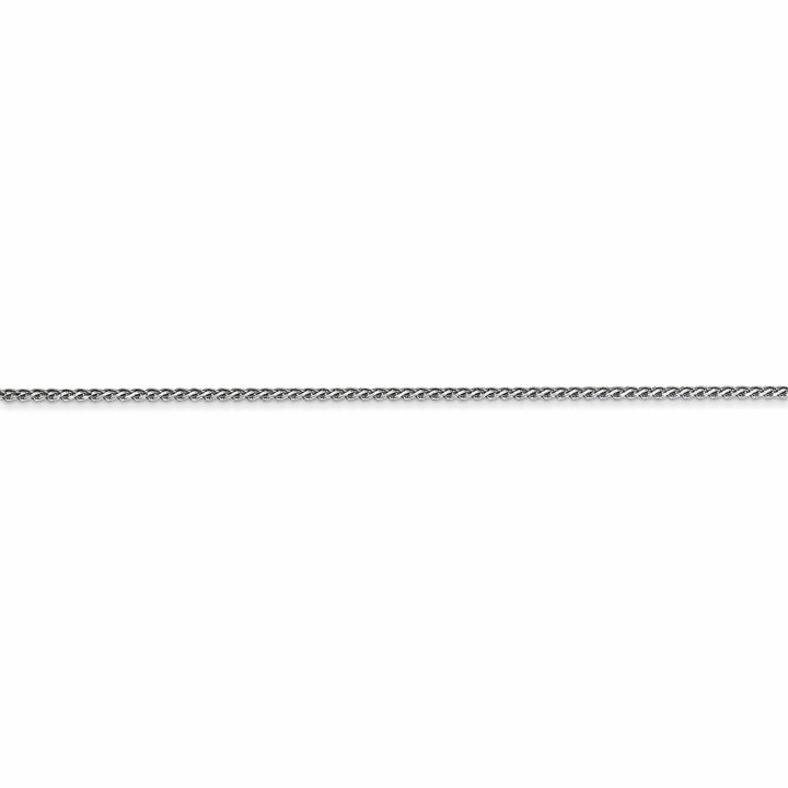Lovely Rita's Chains 10K White Gold 1mm D.C Wheat Chain