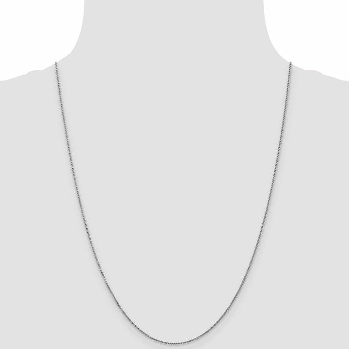 Lovely Rita's Chains 10K White Gold 1mm D.C Wheat Chain