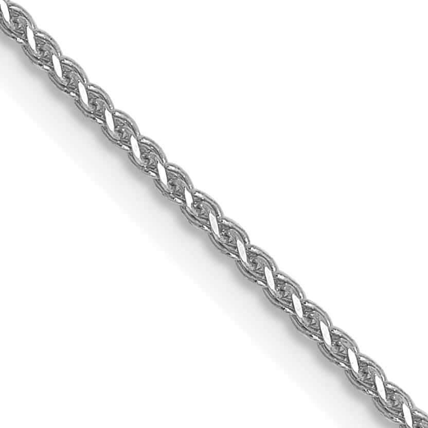 Lovely Rita's Chains 10K White Gold 1mm D.C Wheat Chain