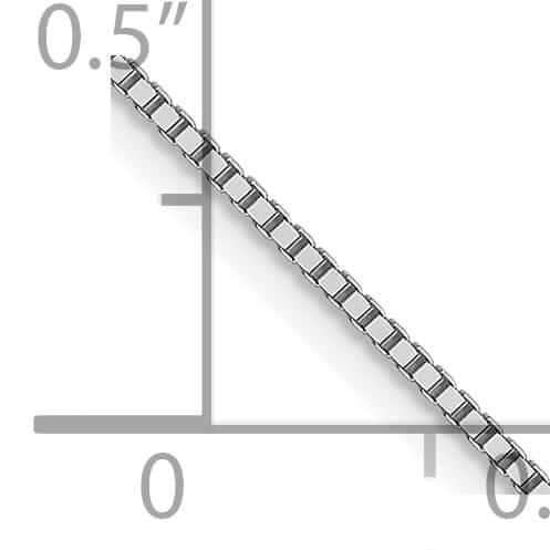 Lovely Rita's Chains 10K White Gold .8 mm Box Chain