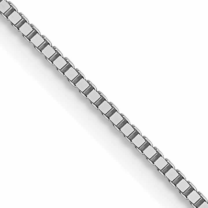 Lovely Rita's Chains 10K White Gold .8 mm Box Chain