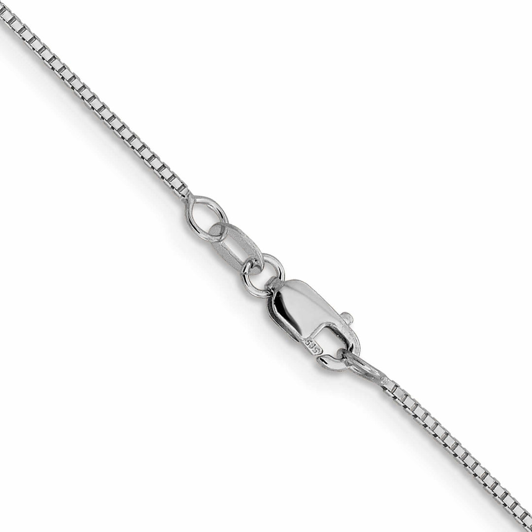 Lovely Rita's Chains 10K White Gold .95 mm Octagonal Sparkle Box