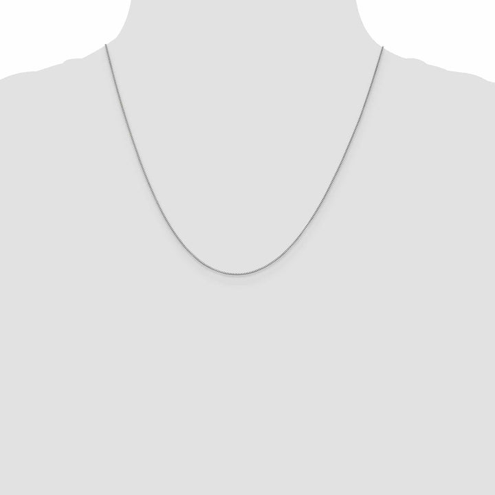 Lovely Rita's Chains 10k White Gold Box Chain .7MM wide