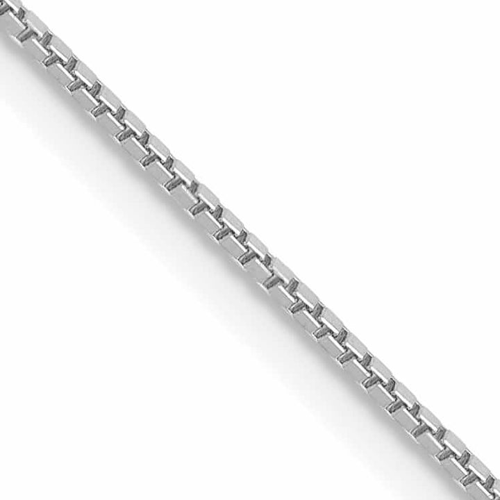 Lovely Rita's Chains 10k White Gold Box Chain .90MM