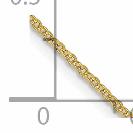 Lovely Rita's Chains 10k Yellow Gold 1.3 mm Flat Cable Chain