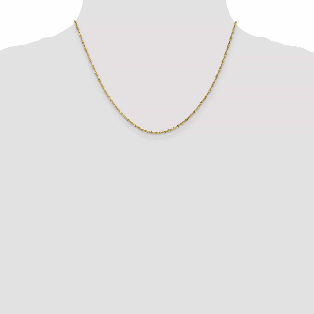 Lovely Rita's Chains 10k Yellow Gold 1.3 mm Singapore Chain Chain