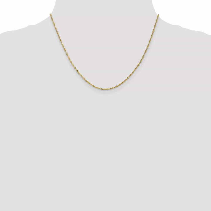 Lovely Rita's Chains 10k Yellow Gold 1.3 mm Singapore Chain Chain
