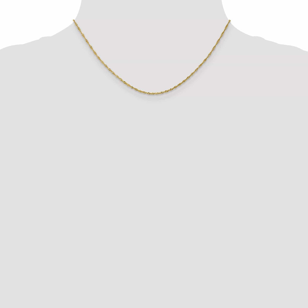 Lovely Rita's Chains 10k Yellow Gold 1.3 mm Singapore Chain Chain