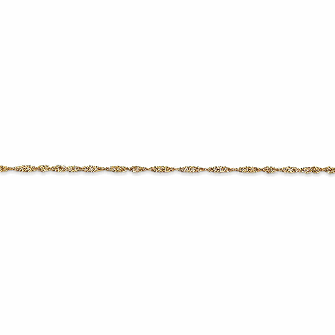 Lovely Rita's Chains 10k Yellow Gold 1.3 mm Singapore Chain Chain
