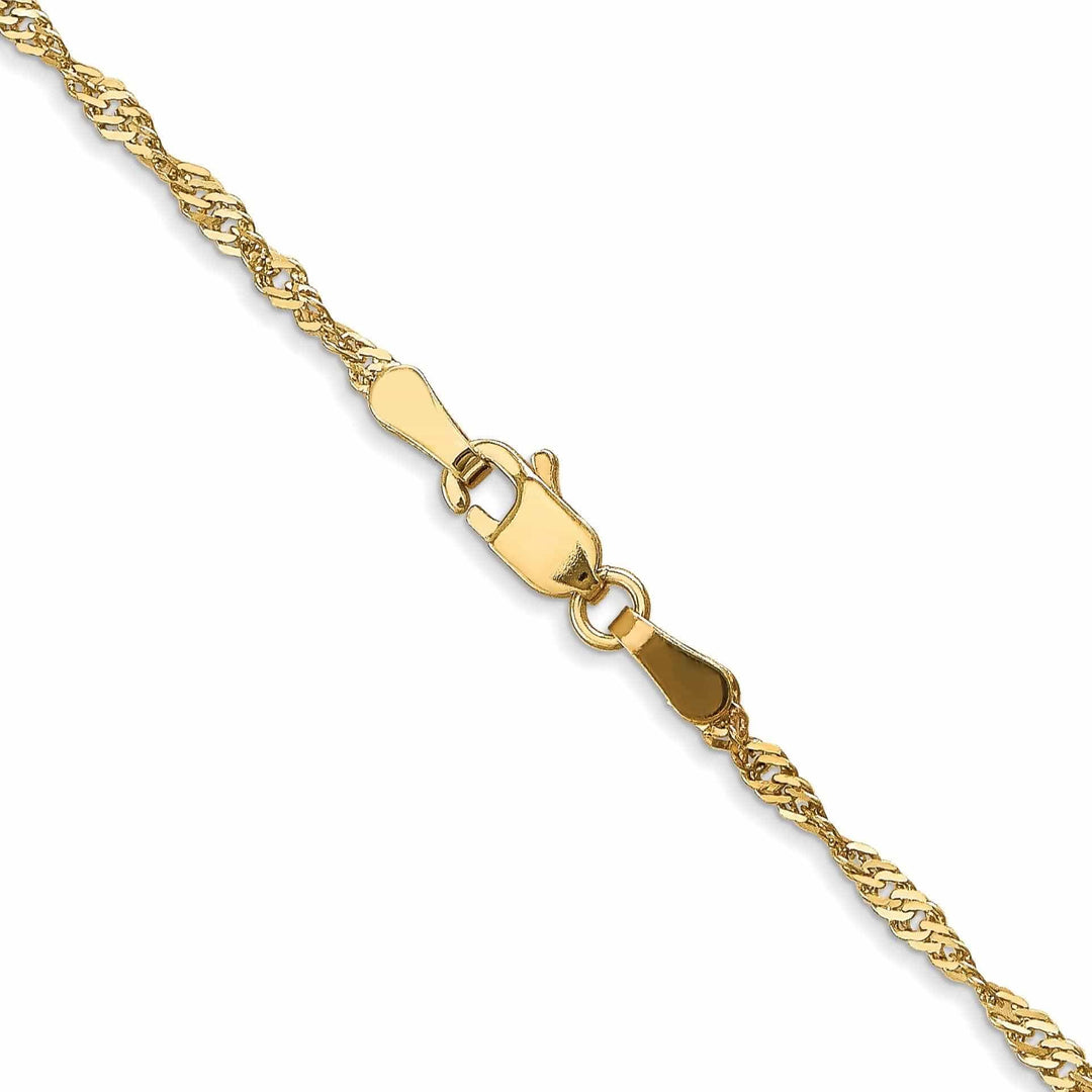 Lovely Rita's Chains 10k Yellow Gold 1.7 mm Sparkle Singapore Chain