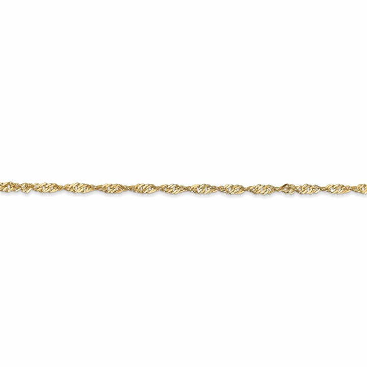 Lovely Rita's Chains 10k Yellow Gold 1.7 mm Sparkle Singapore Chain
