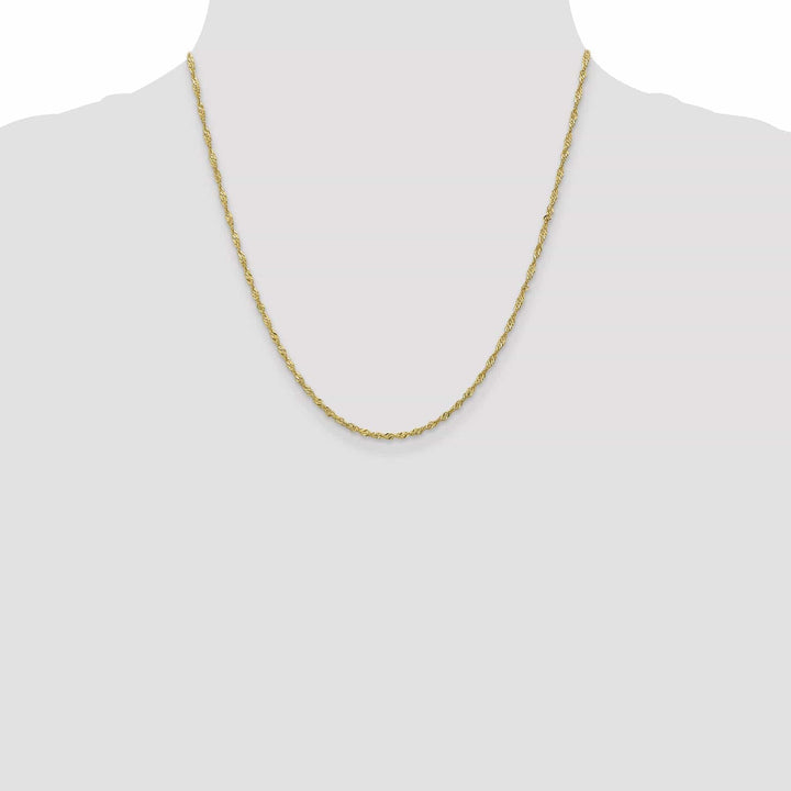 Lovely Rita's Chains 10k Yellow Gold 1.7 mm Sparkle Singapore Chain