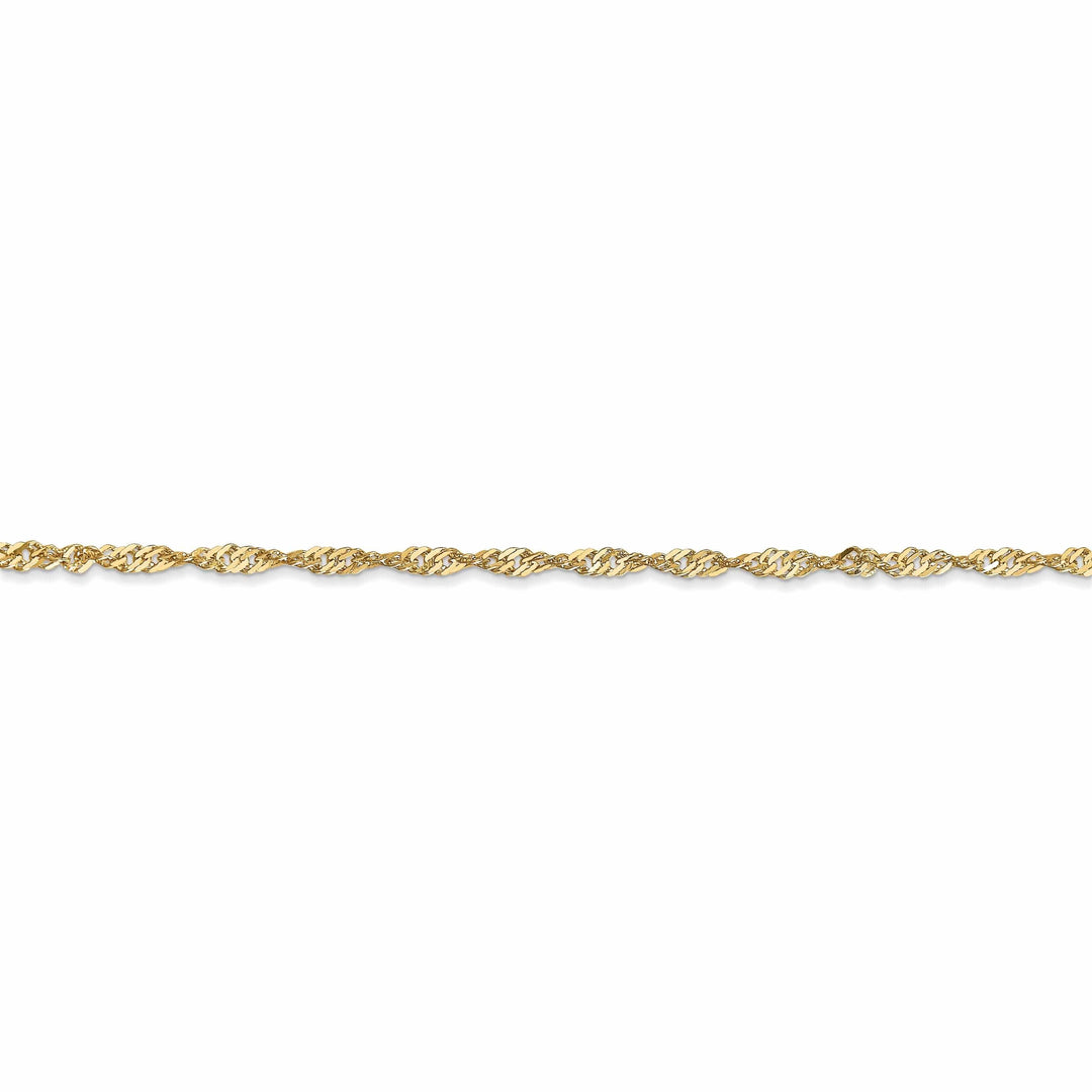 Lovely Rita's Chains 10k Yellow Gold 1.7 mm Sparkle Singapore Chain