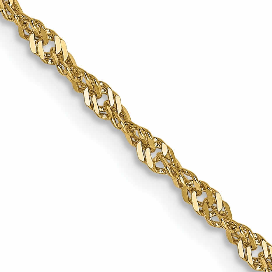 Lovely Rita's Chains 10k Yellow Gold 1.7 mm Sparkle Singapore Chain