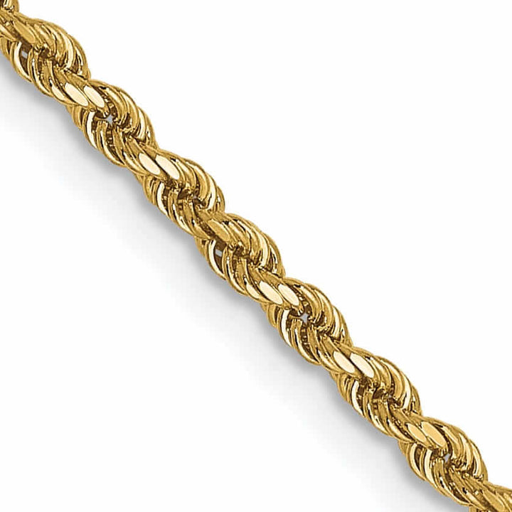 Lovely Rita's Chains 10k Yellow Gold 1.75mm D.C Rope Chain