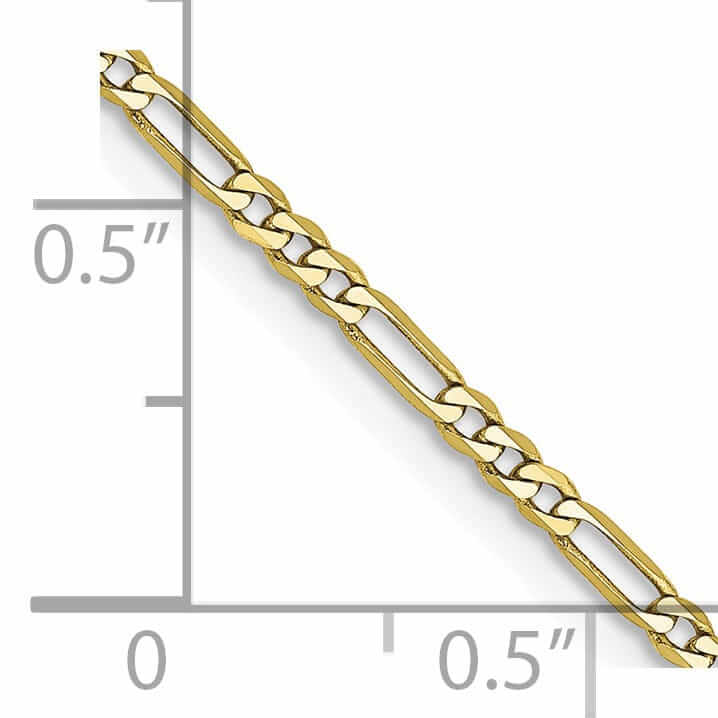 Lovely Rita's Chains 10k Yellow Gold 1.75MM Polished Figaro Chain