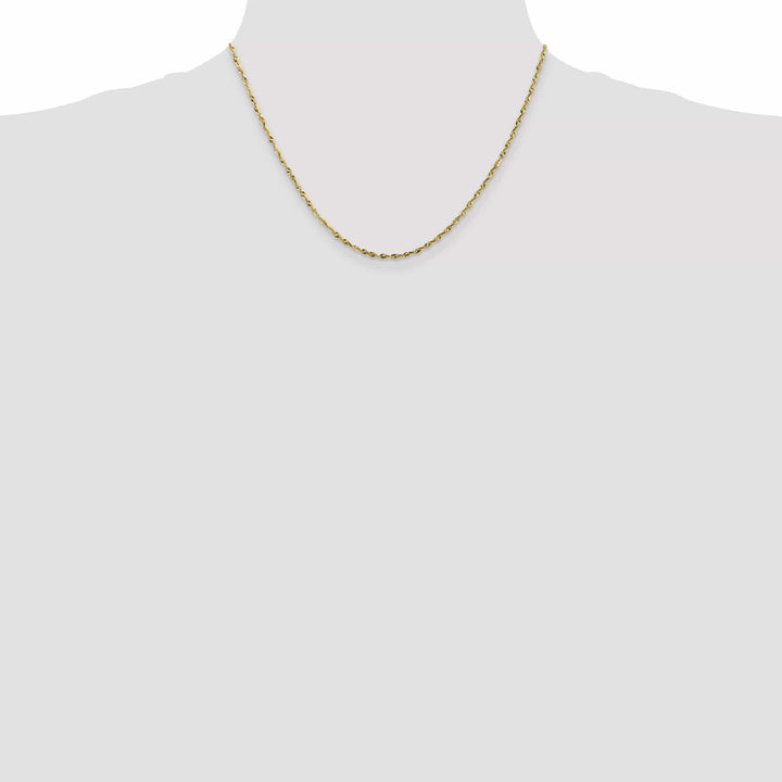 Lovely Rita's Chains 10k Yellow Gold 1.8m D.C Lightweight Rope Chain