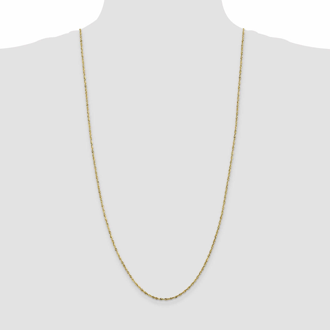 Lovely Rita's Chains 10k Yellow Gold 1.8m D.C Lightweight Rope Chain