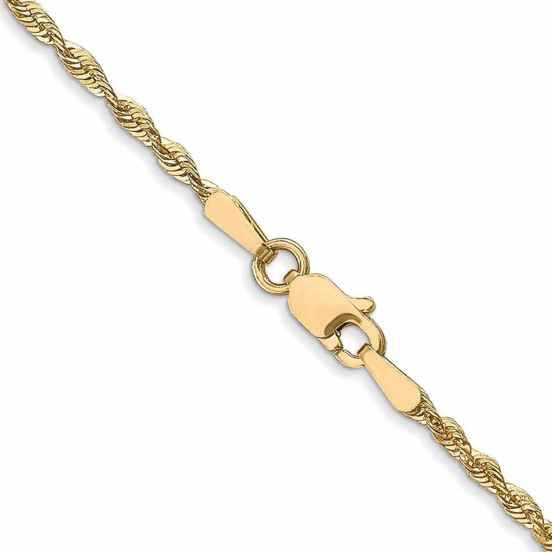 Lovely Rita's Chains 10k Yellow Gold 1.8m D.C Lightweight Rope Chain