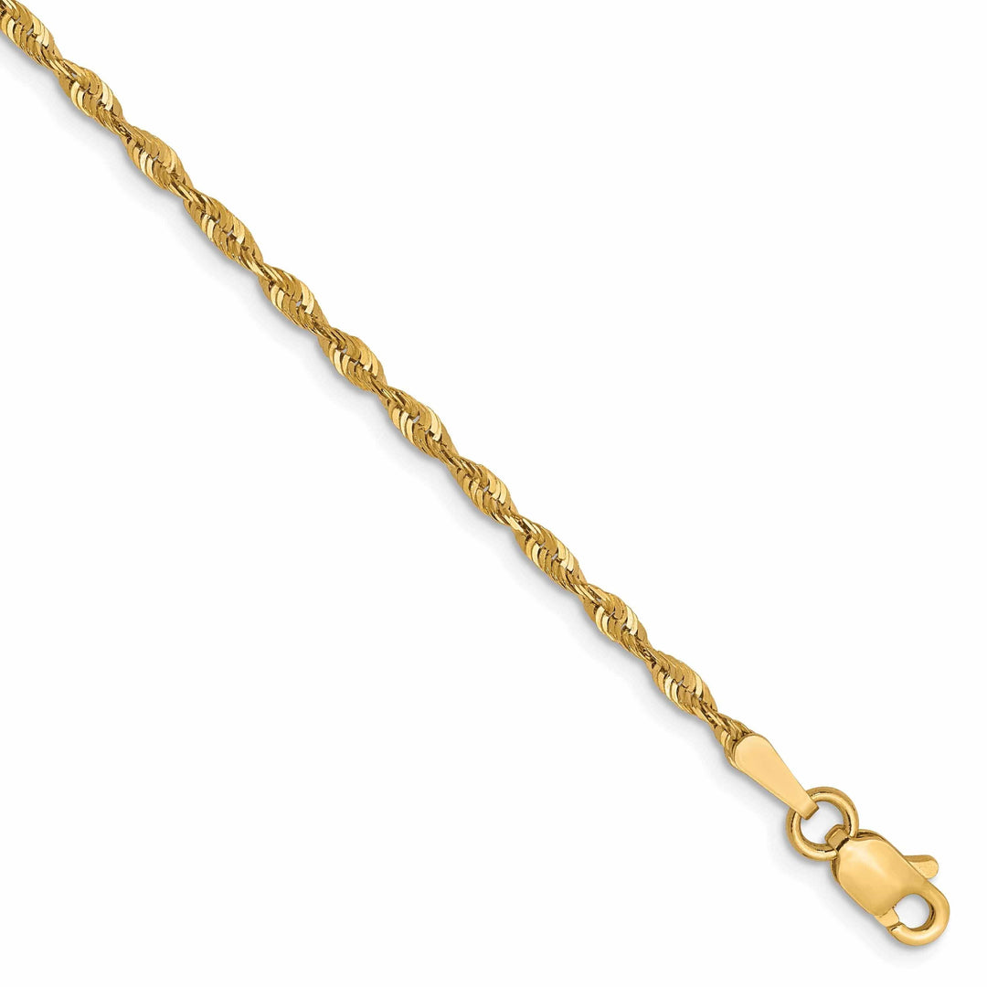 Lovely Rita's Chains 10k Yellow Gold 1.8m D.C Lightweight Rope Chain