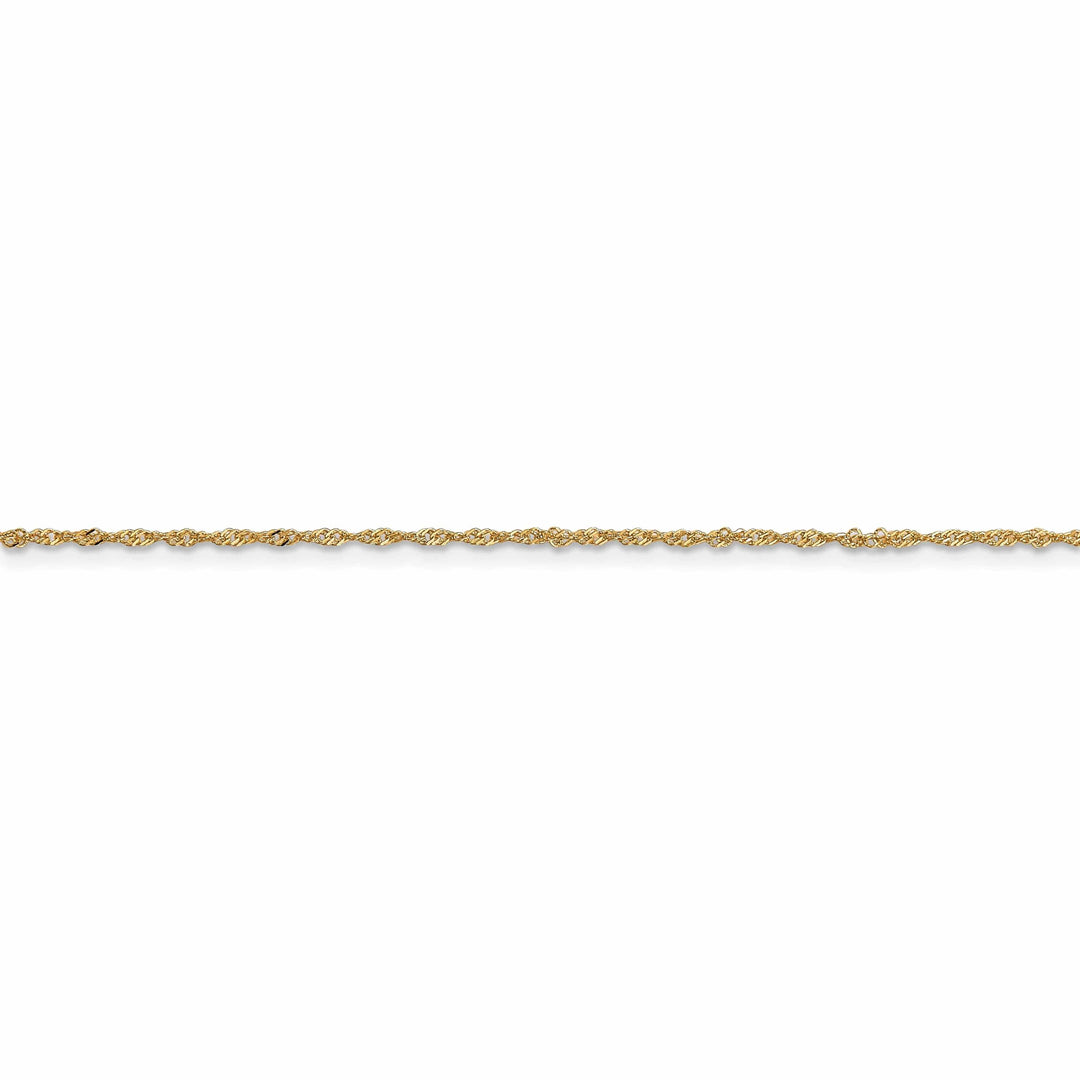 Lovely Rita's Chains 10k Yellow Gold 1 mm Singapore Chain
