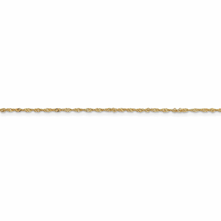 Lovely Rita's Chains 10k Yellow Gold 1 mm Singapore Chain