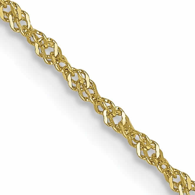 Lovely Rita's Chains 10k Yellow Gold 1 mm Singapore Chain