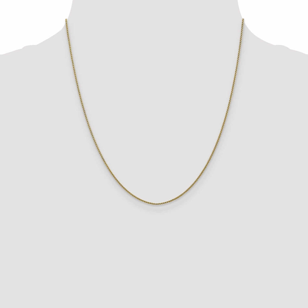 Lovely Rita's Chains 10k Yellow Gold 1mm D.C Wheat Chain