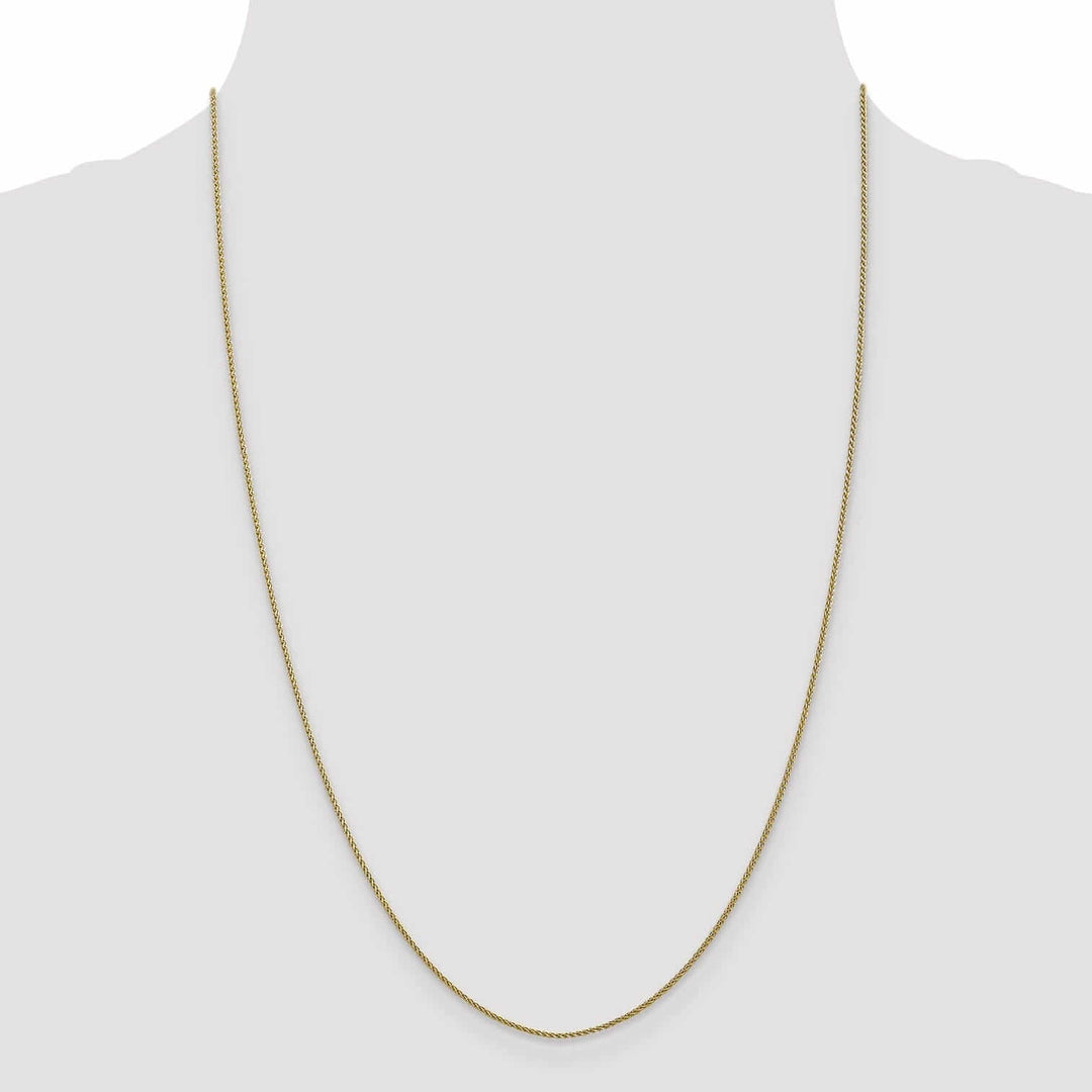 Lovely Rita's Chains 10k Yellow Gold 1mm D.C Wheat Chain