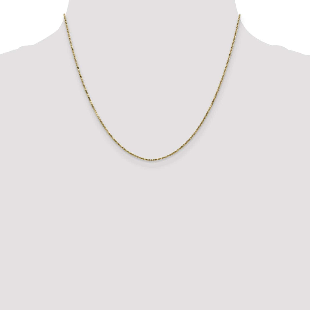 Lovely Rita's Chains 10k Yellow Gold 1mm D.C Wheat Chain