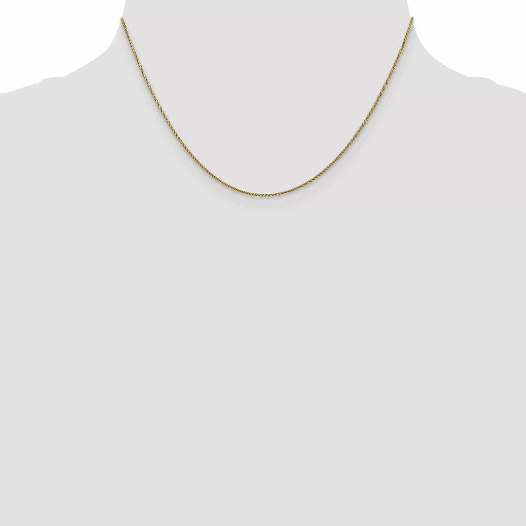 Lovely Rita's Chains 10k Yellow Gold 1mm D.C Wheat Chain
