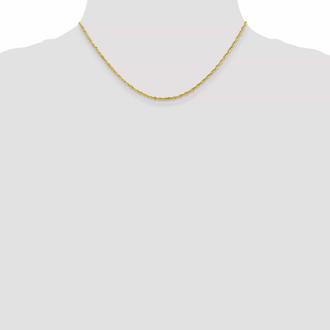 Lovely Rita's Chains 10k Yellow Gold 2.00mm D.C Lightweight Ro