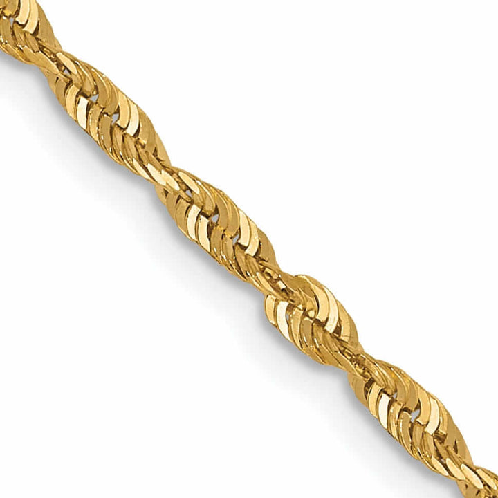 Lovely Rita's Chains 10k Yellow Gold 2.00mm D.C Lightweight Ro