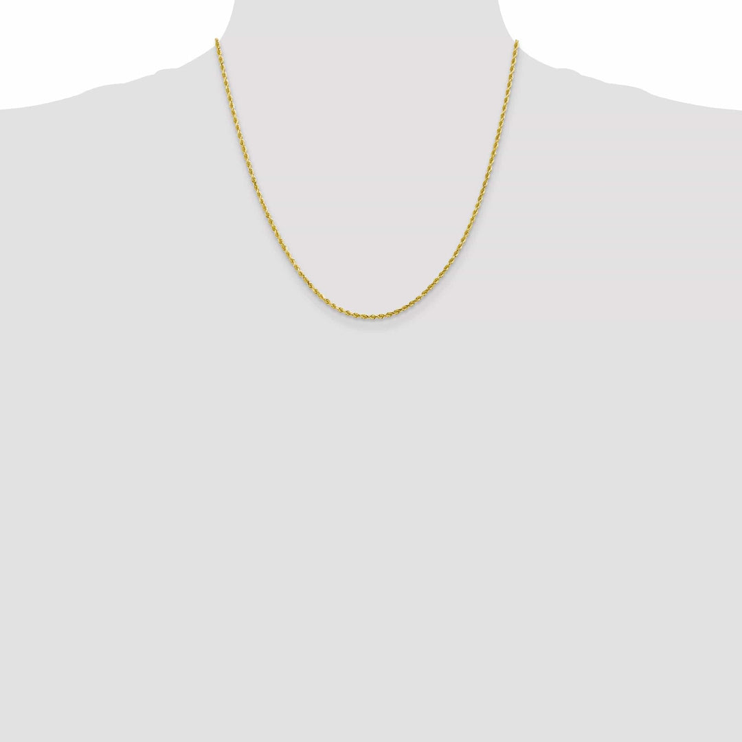 Lovely Rita's Chains 10k Yellow Gold 2.25mm D.C Rope Chain