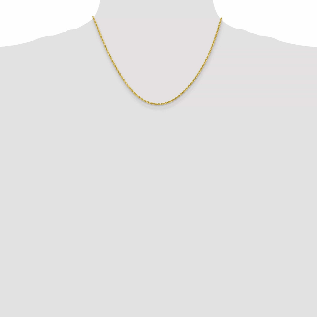 Lovely Rita's Chains 10k Yellow Gold 2.25mm D.C Rope Chain