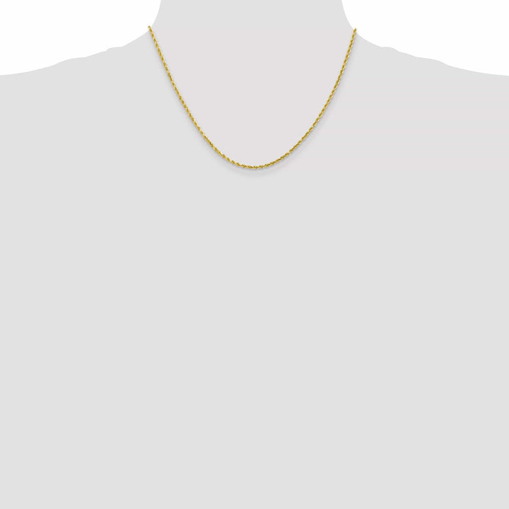Lovely Rita's Chains 10k Yellow Gold 2.25mm D.C Rope Chain