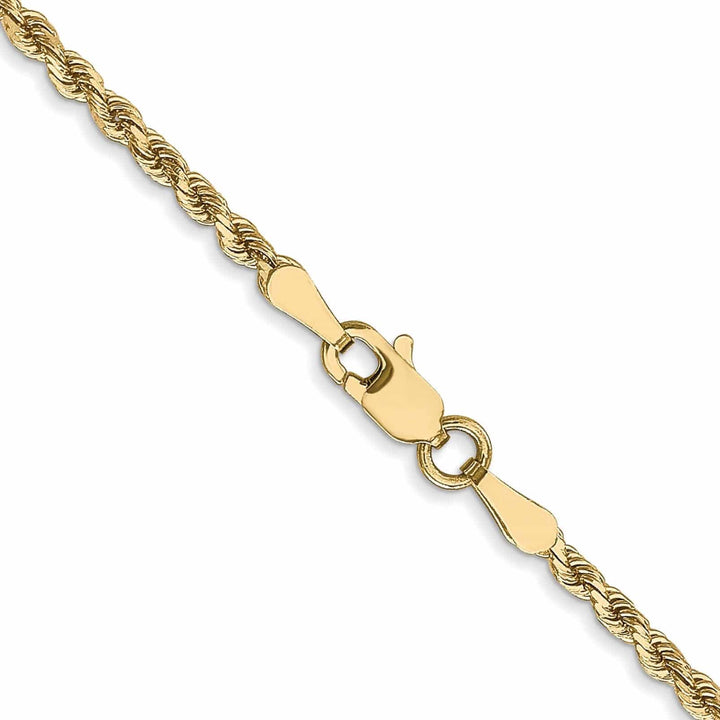 Lovely Rita's Chains 10k Yellow Gold 2.25mm D.C Rope Chain