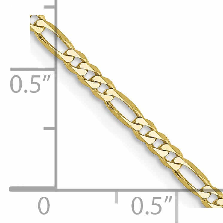 Lovely Rita's Chains 10k Yellow Gold 2.2MM Figaro Link Chain