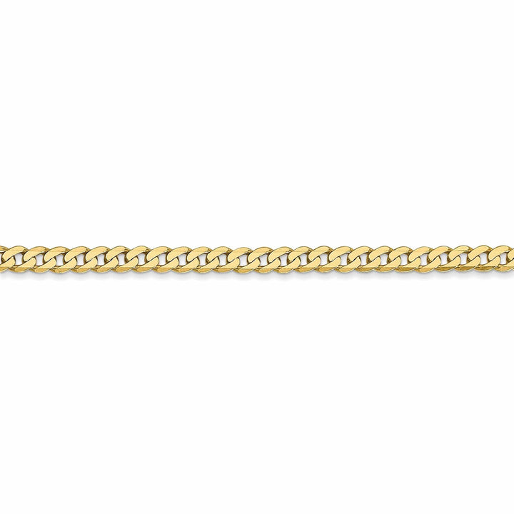 Lovely Rita's Chains 10k Yellow Gold 2.4mm Flat Beveled Curb Chain